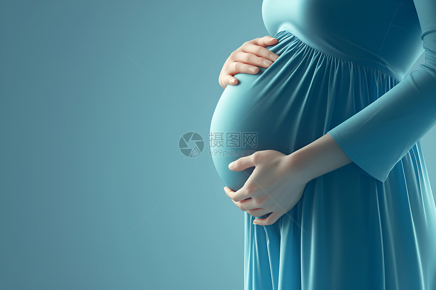 孕妇的自信与恢弘图片