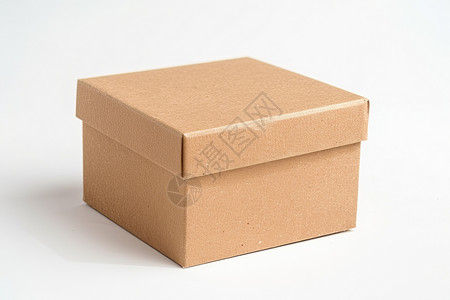 白底棕色的盒子背景图片