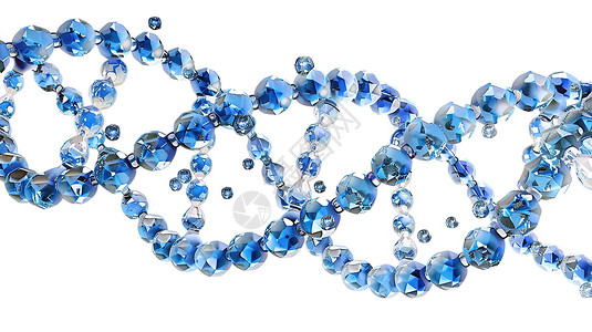 面筋串蓝色的螺旋珠串设计图片