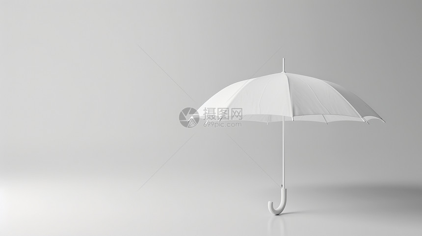 白色背景中的雨伞图片