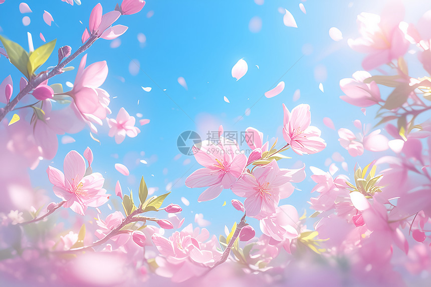 盛开的樱花花朵图片