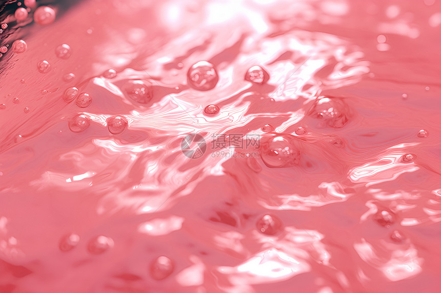 粉色流动的液体图片