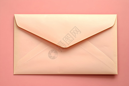 一封粉色信封背景