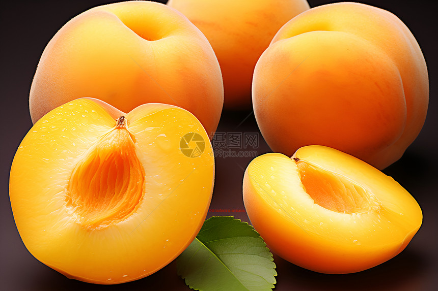 新鲜美味杏子图片