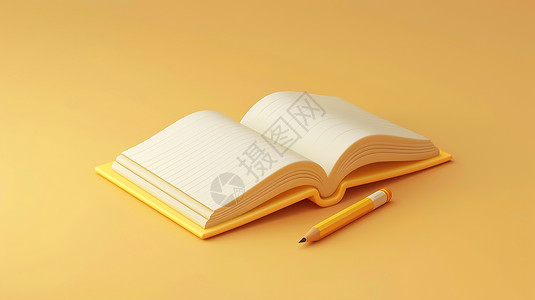 黄色笔记本背景图片
