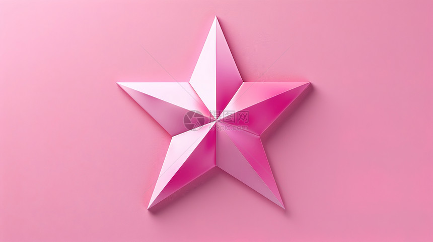 粉色的五角星图片