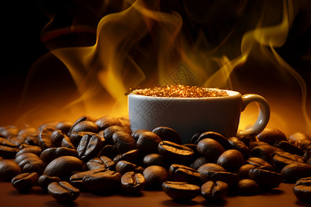 香浓美味咖啡咖啡的香气设计图片