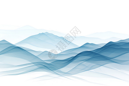 科迪勒拉山脉柔和抽象山水插画