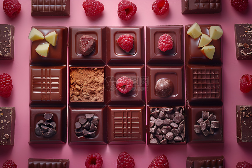丰富的巧克力糖果图片