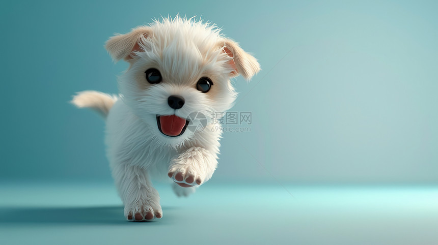 可爱小狗伸出舌头图片