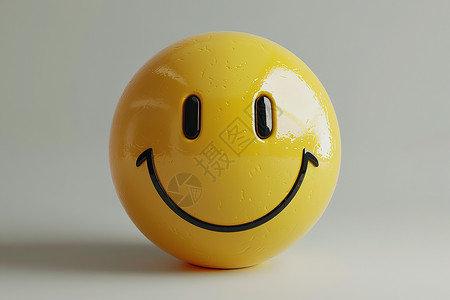欢笑之球简约黄色球高清图片