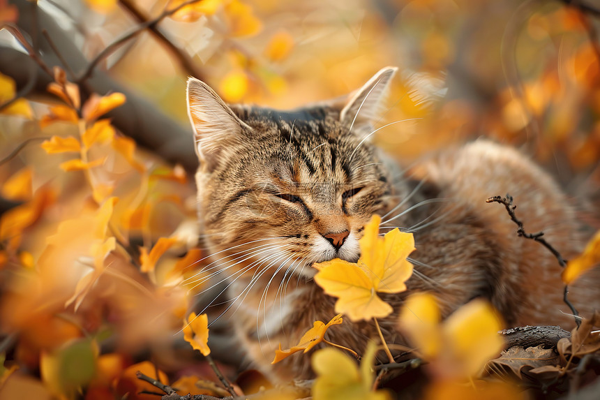 猫咪的忧伤目光图片