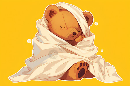 可爱温暖的棕色泰迪熊高清图片