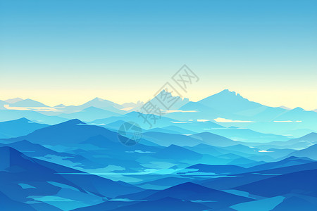 和平而宁静的山水背景图片