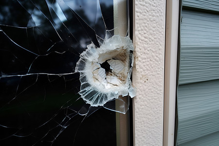 破损玻璃破损的玻璃门背景