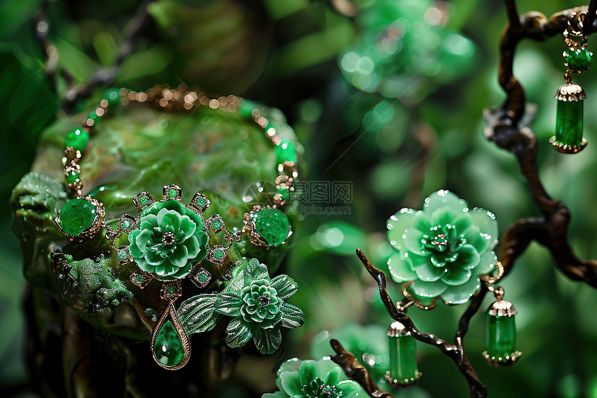 绿宝石饰品图片