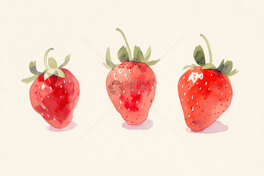 鲜嫩欲滴的草莓图片