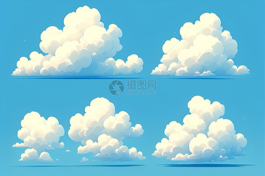 漂浮的白云图片