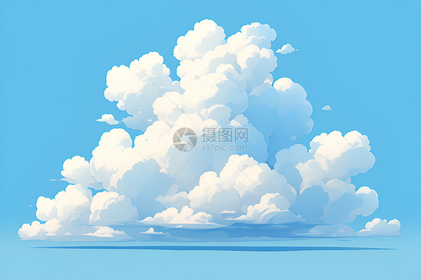 飘逸的白云图片