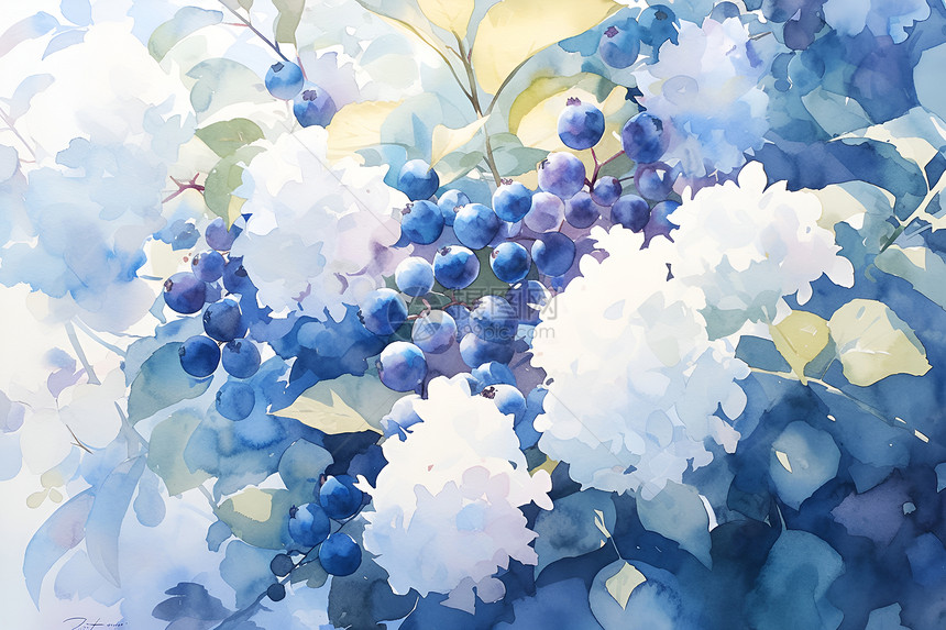果园里的蓝莓树图片