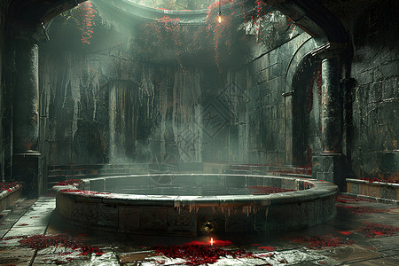 血迹素材古老浴缸的奇幻之旅设计图片