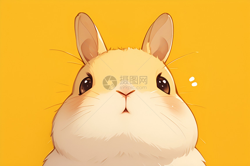 可爱兔子的表情图片