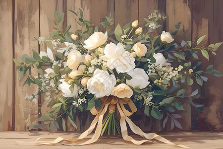 白色的花朵背景图片