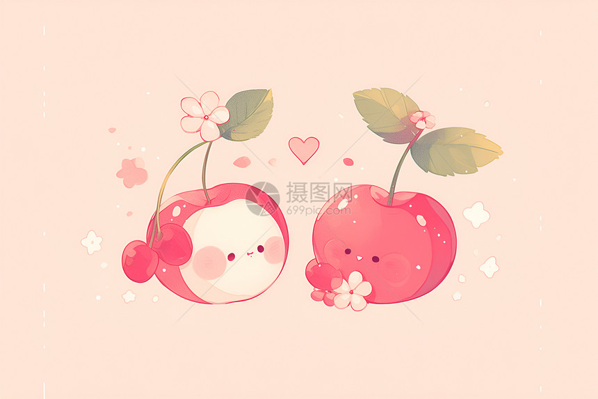 甜蜜的樱桃图片