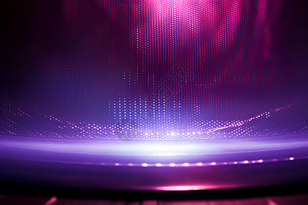 紫色漂浮光圈神秘的光影插画