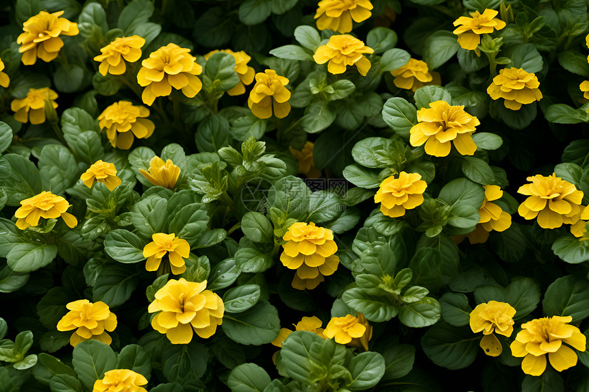 春日里绽放的黄花图片