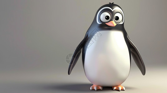 站立的企鹅背景图片