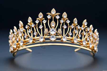 爱心金色钻石金色钻石王冠背景