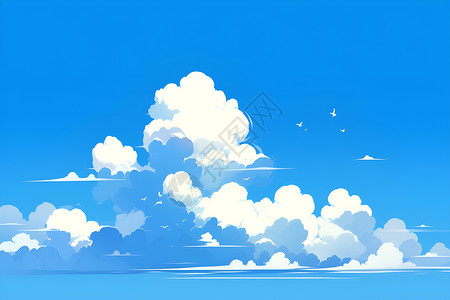 云彩图标天空中的云彩插画