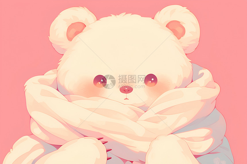 温柔甜美的小熊宝宝图片