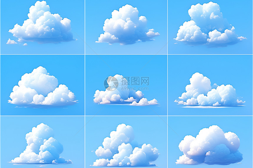 云朵的轮廓图片