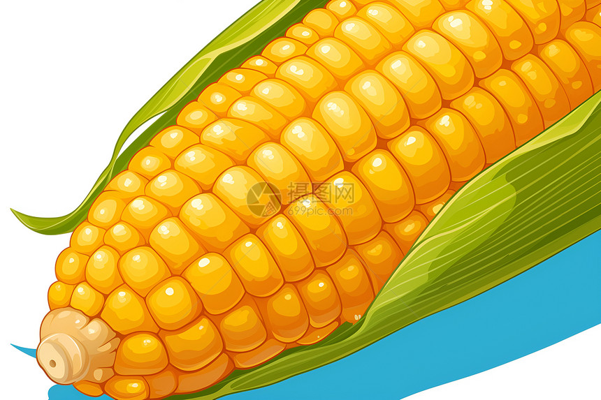 玉米棒上的细节图片