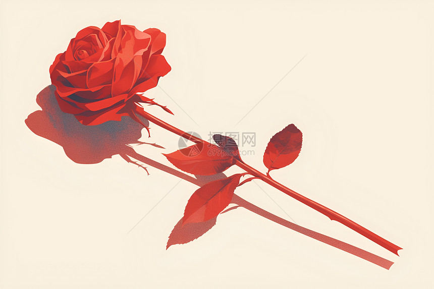 浪漫红玫瑰图片