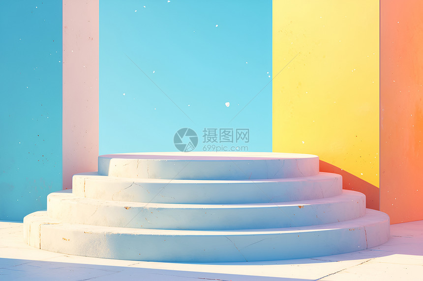 彩虹楼梯图片