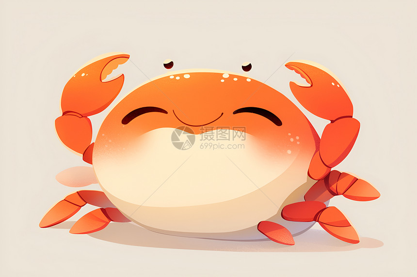 可爱的卡通螃蟹图片