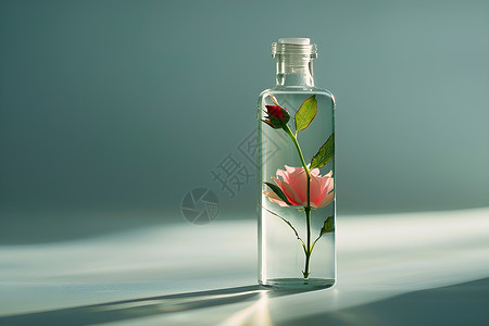 玫瑰瓶中的花影设计图片