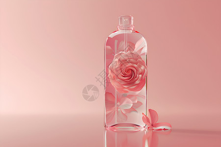 玫瑰玻璃瓶玫瑰之瓶设计图片