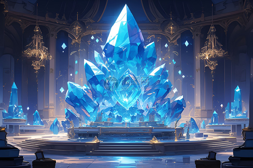 宫殿里的水晶图片