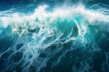 汹涌澎湃大海汹涌澎湃的海浪背景