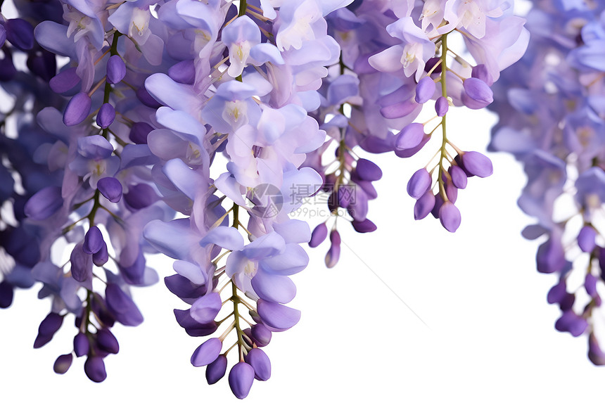 美丽的紫藤花盛开图片