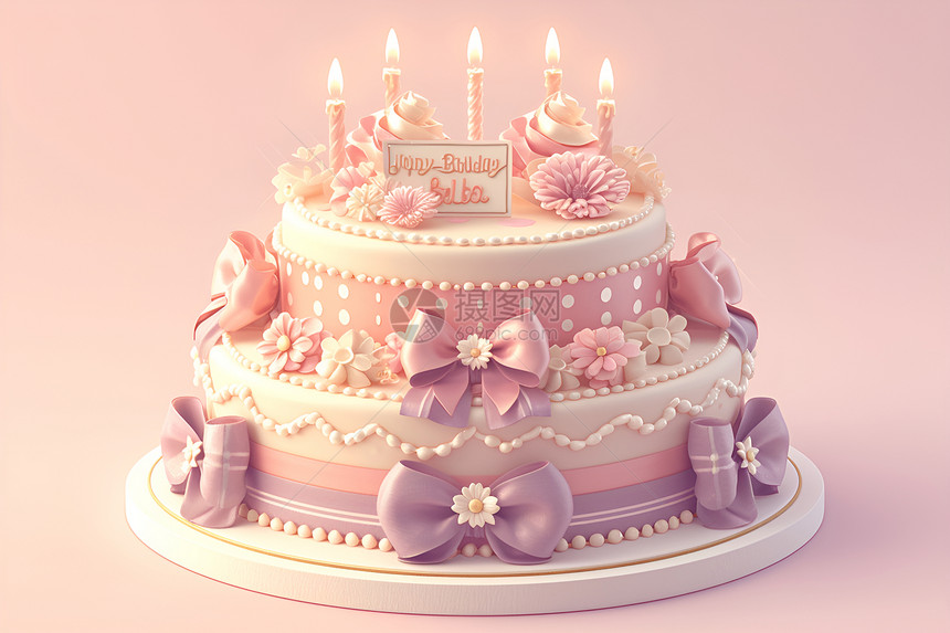 梦幻生日蛋糕图片