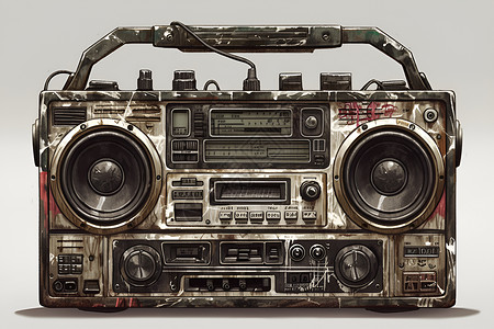 复古收音机背景图片