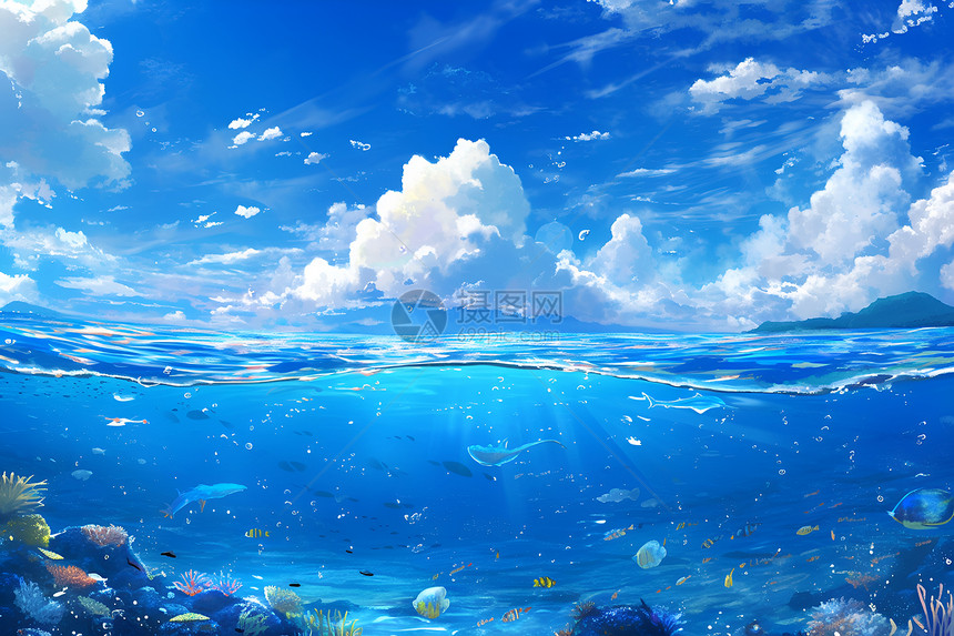大海中的幻境图片