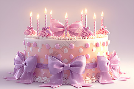 梦幻生日蛋糕背景图片