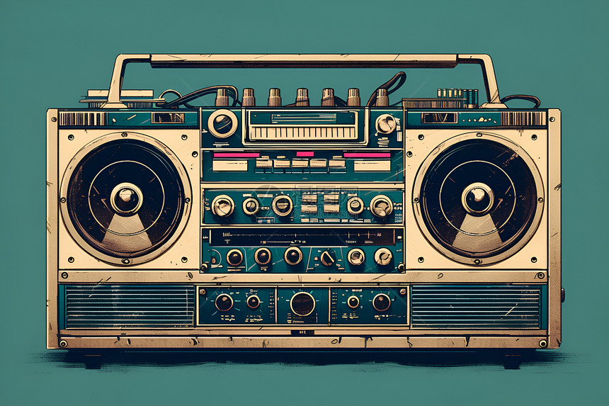 时尚复古收音机图片