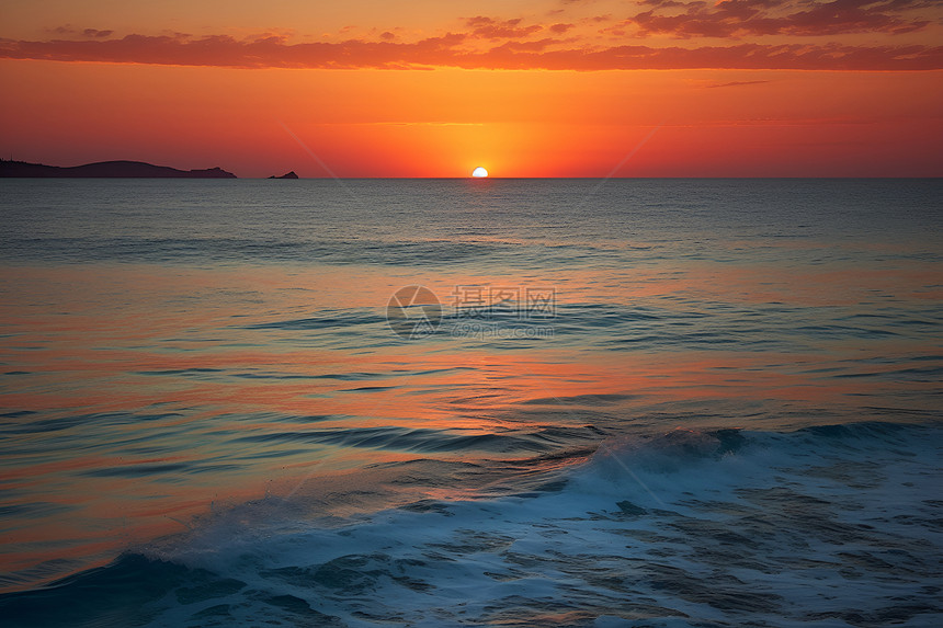 日落夕阳美景图片